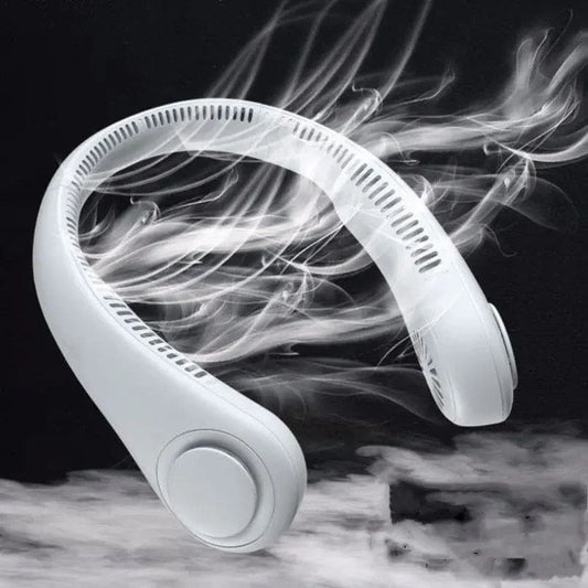 Neck Fan Portable Bladeless | Portable Rechargeable Fan Bladeless Neck Fan (random Color)